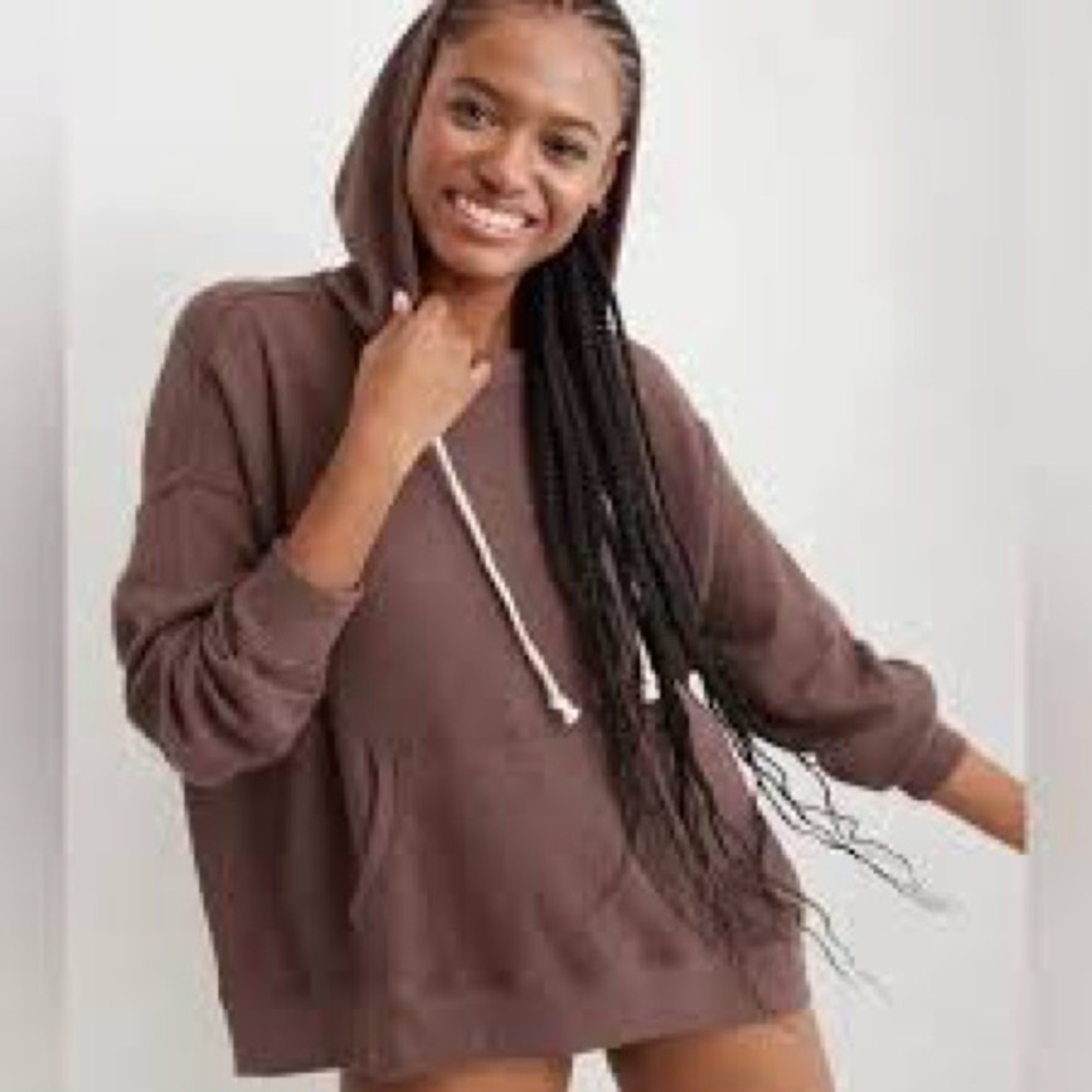 Aerie Chocolate Brown Hoodie for Women